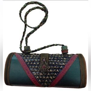 Mary Frances Mother of Pearl Beaded Shoulder Bag